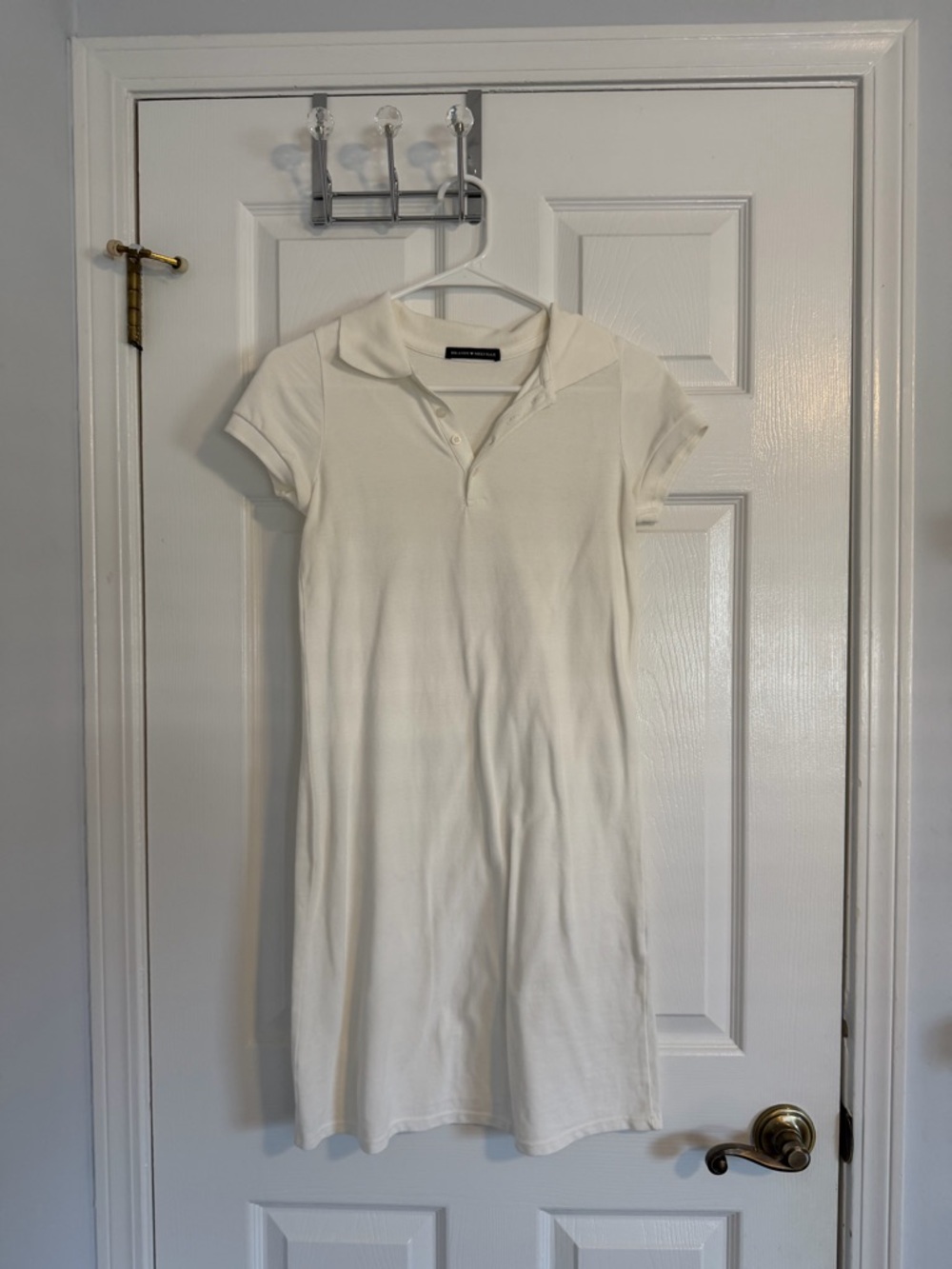 White Polo Dress - Short Sleeve brandy melville